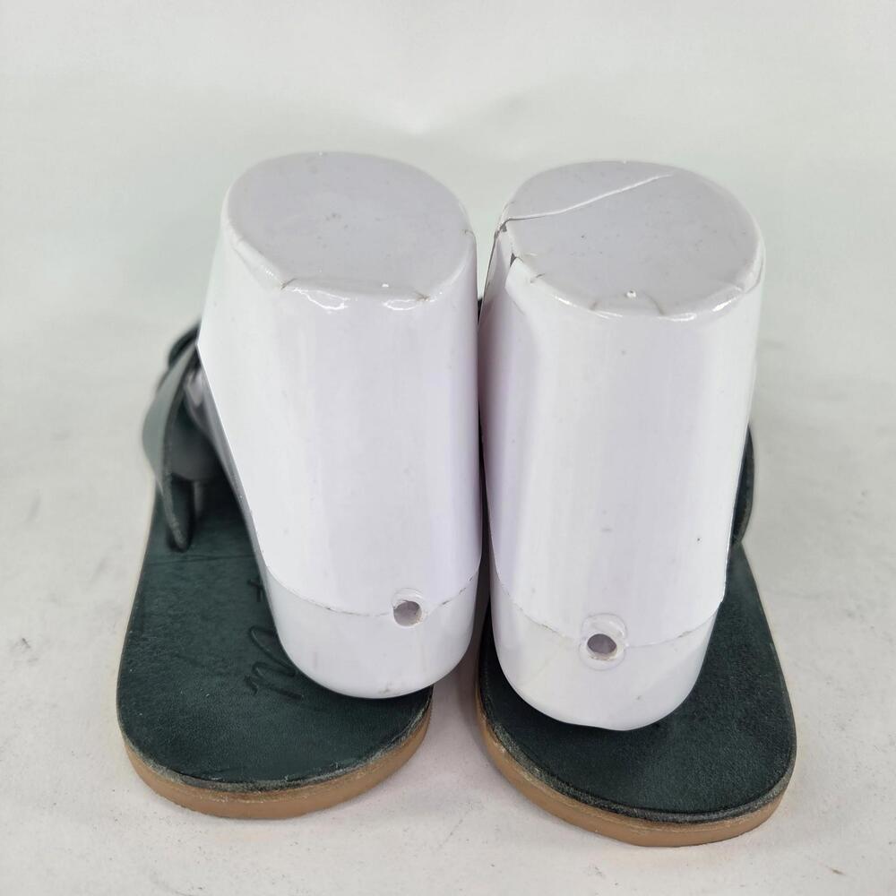 Matisse Topa Women's Dark Green Leather Shoes US 8 M Criss Cross FLat Sandal - Picture 9 of 10